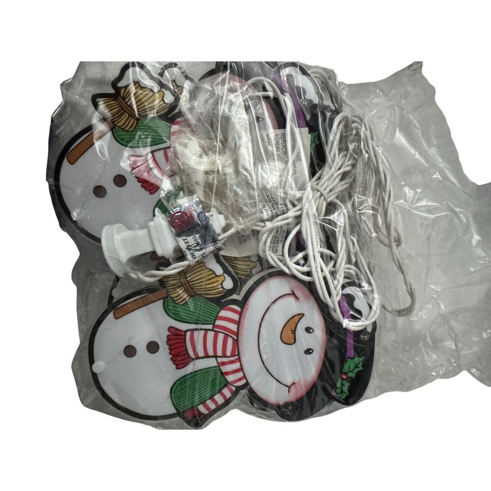 Light String 5 Snowmen NOB - Picture 2 of 4